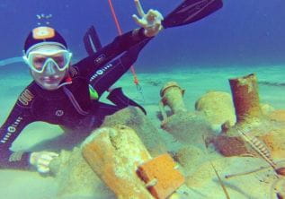 Tour Fondue archeologisch onderwaterpad, Pointe du Bouvet