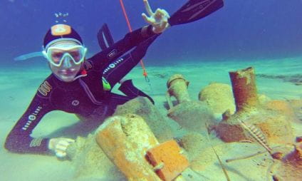 Tour Fondue archeologisch onderwaterpad, Pointe du Bouvet