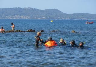 Onderwaterpad van de archeologische vindplaats Olbia - Hyères